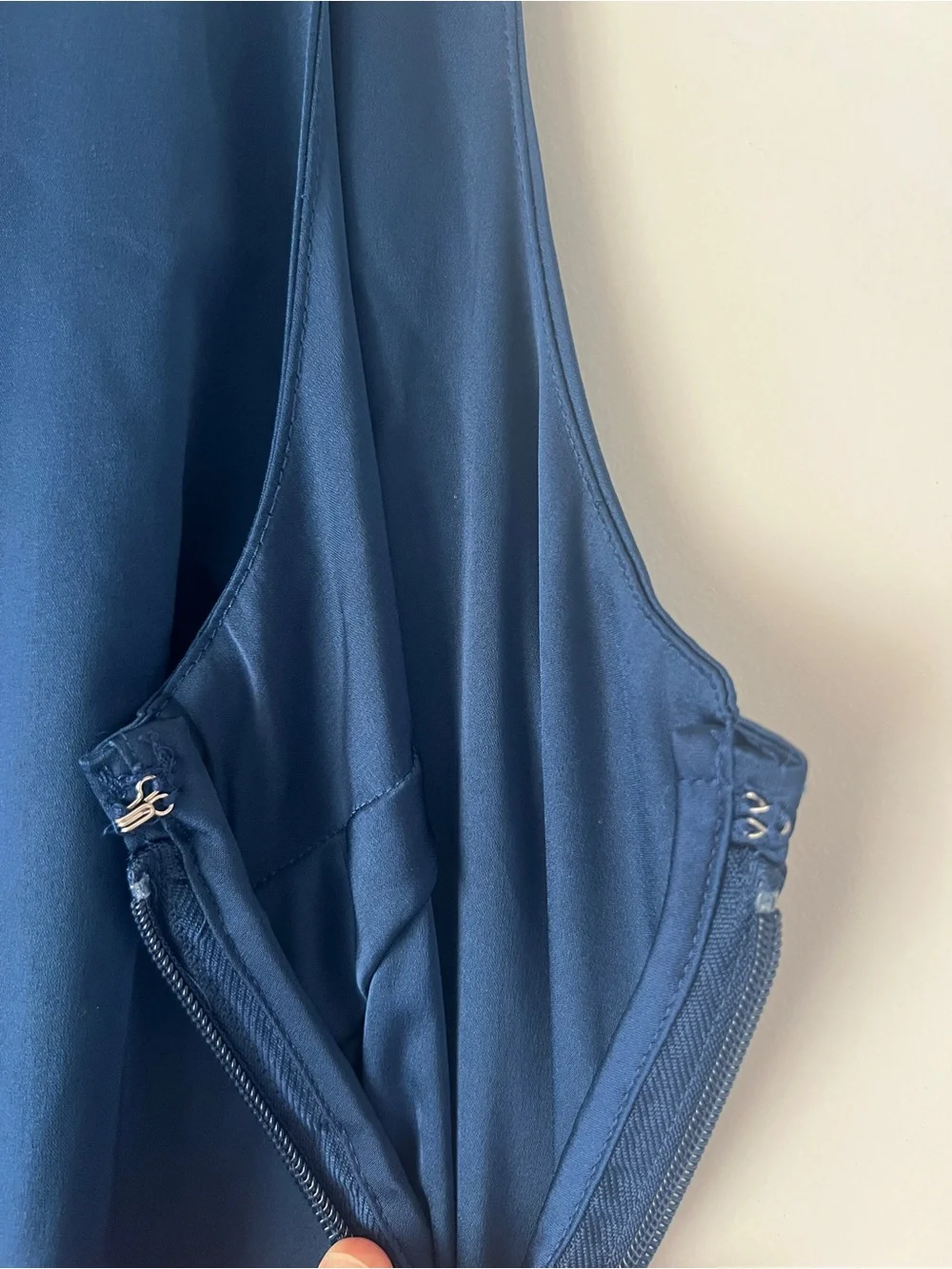 Abercrombie & Fitch Split Knot Draped Maxi Dress in Navy Blue - NWT!